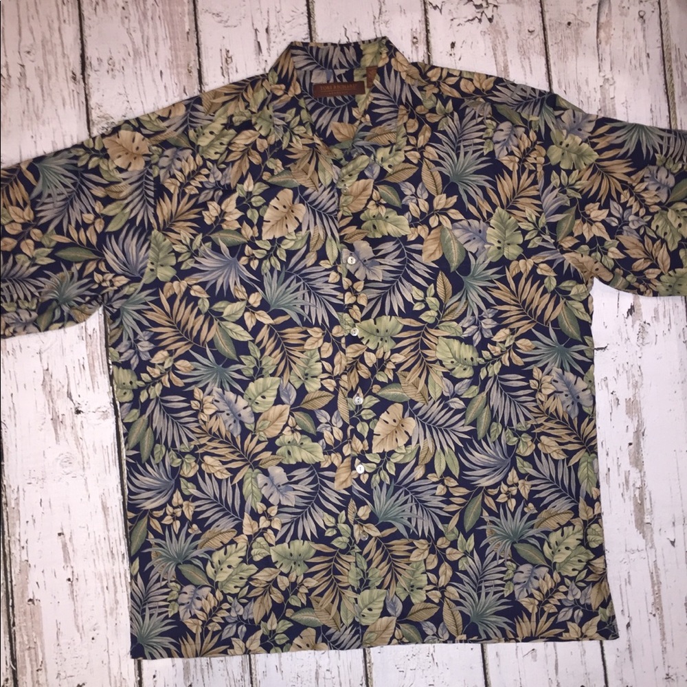 Tori Richards Cotton Lawn Hawaiian Shirt XL
